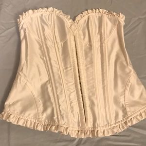 Victoria’s Secret Cream Lace-Up Corset Size S